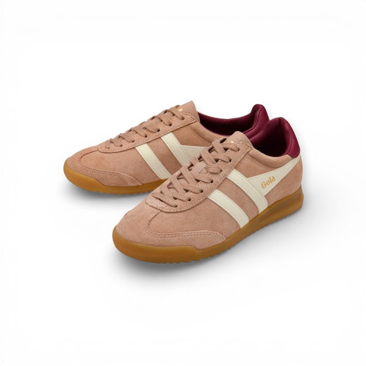 Gola Sneaker Torpedo (Wildleder) 2026 camelbraun/offwhite/rot Damen