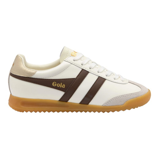 Gola Sneaker Torpedo Leather 2026 off white/dark brown/gold Ladies