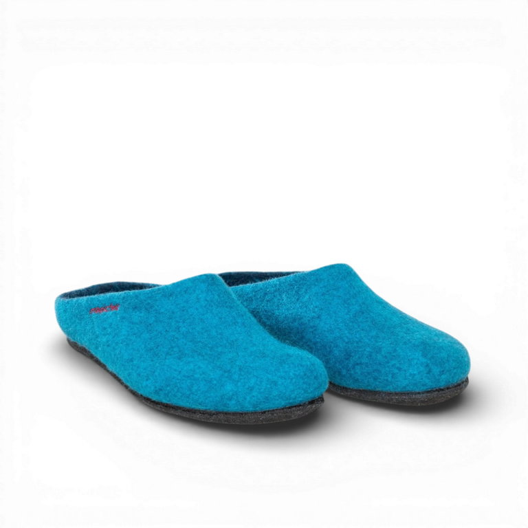 Gottstein Hausschuhe Magicfelt 709 (100% Wolle) hellblau (Größe 36-42)