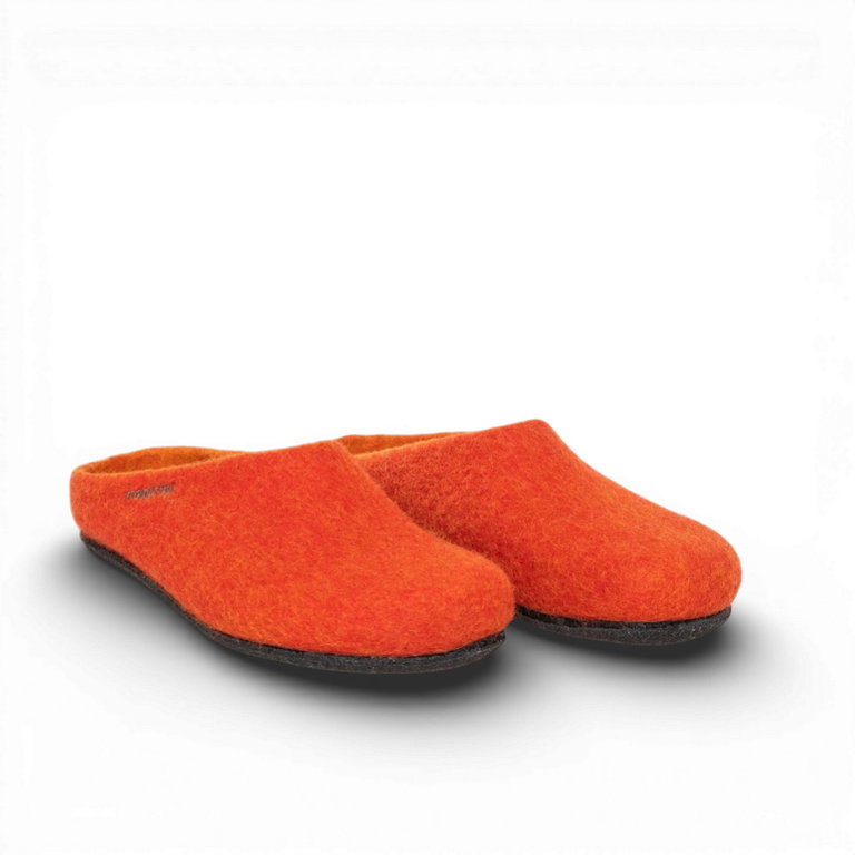 Gottstein Hausschuhe Magicfelt 709 (100% Wolle) dunkelorange (Größe 36-42)