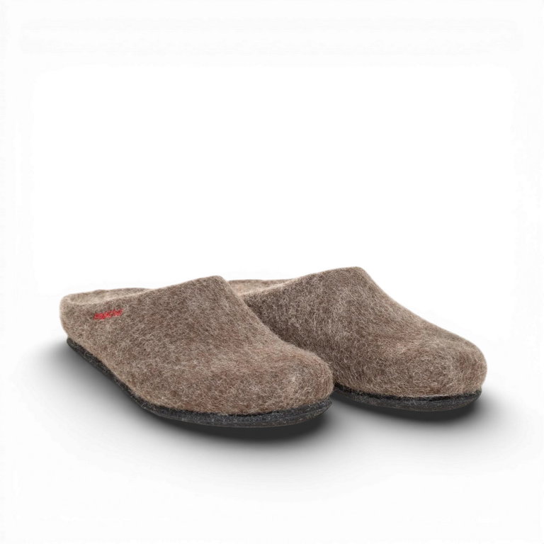 Gottstein Hausschuhe Magicfelt 709 (100% Wolle) hellbraun (Größe 36-42)