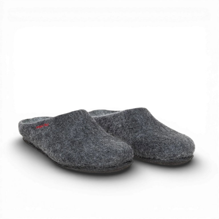 Gottstein Hausschuhe Magicfelt 709 (100% Wolle) anthrazitgrau (Größe 43-46)