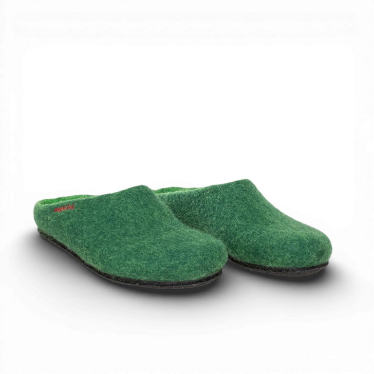 Gottstein Hausschuhe Magicfelt 709 (100% Wolle) dunkelgrün (Größe 36-42)