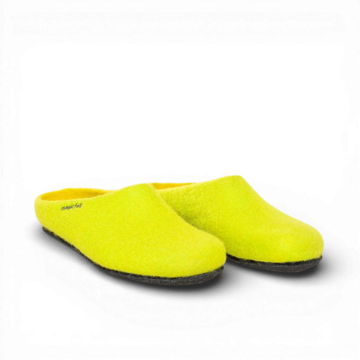 Gottstein Hausschuhe Magicfelt 709 (100% Wolle) gelb (Größe 36-42)
