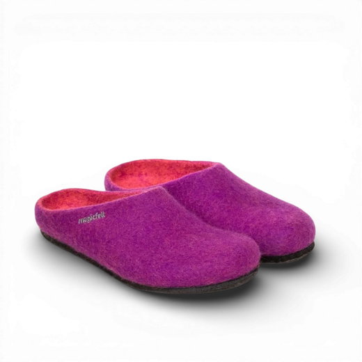 Gottstein Hausschuhe Magicfelt 709 (100% Wolle) lila (Größe 36-42)