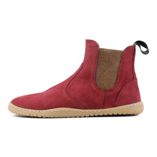 Grand Step Shoes Barfussschuhe Kim Barefoot Chelsea Leder - bordeauxrot