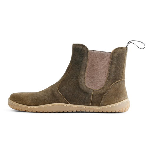 Grand Step Shoes Barfussschuhe Kim Barefoot Chelsea Leder - olivegrün