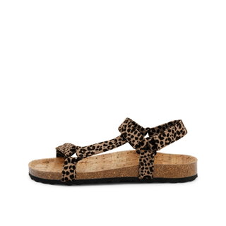 Grand Step Shoes Sandal Levi Animal camel/black Ladies