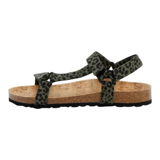 Grand Step Shoes Sandal Levi Animal olive Ladies