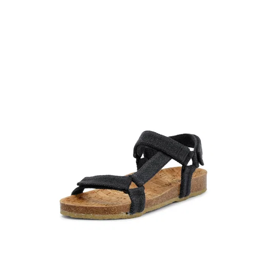 Grand Step Shoes Sandale Levi Hemp schwarz Damen