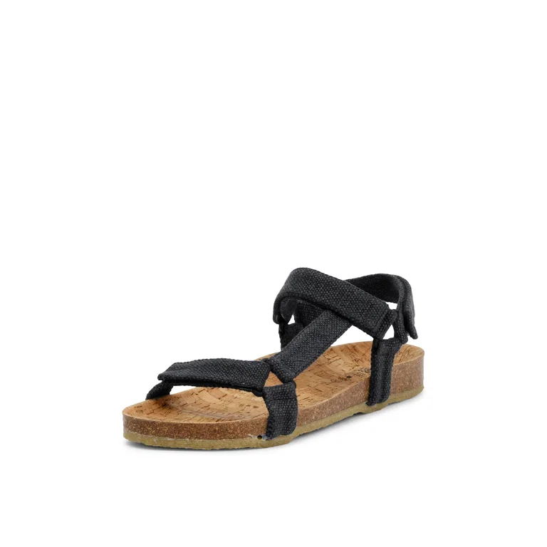 Grand Step Shoes Sandale Levi Hemp schwarz Damen