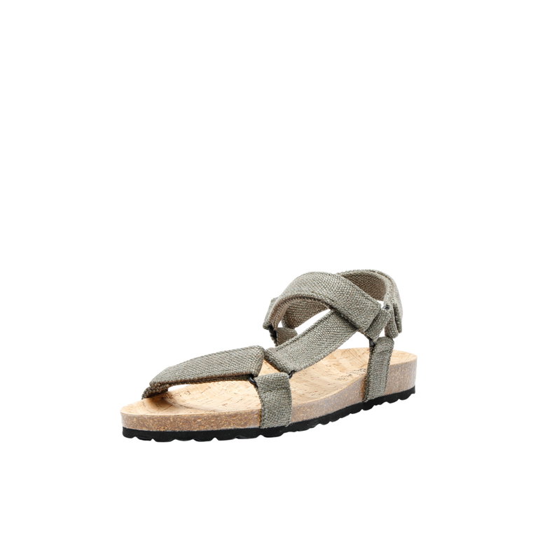 Grand Step Shoes Sandale Levi Hemp khaki Damen