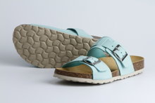 Grand Step Shoes Sandale Luca Nubuk (Leder) aquablau