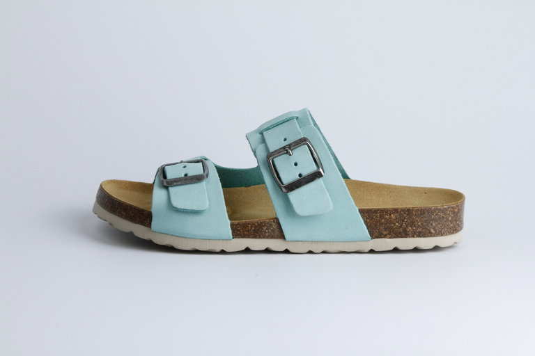 Grand Step Shoes Sandale Luca Nubuk (Leder) aquablau