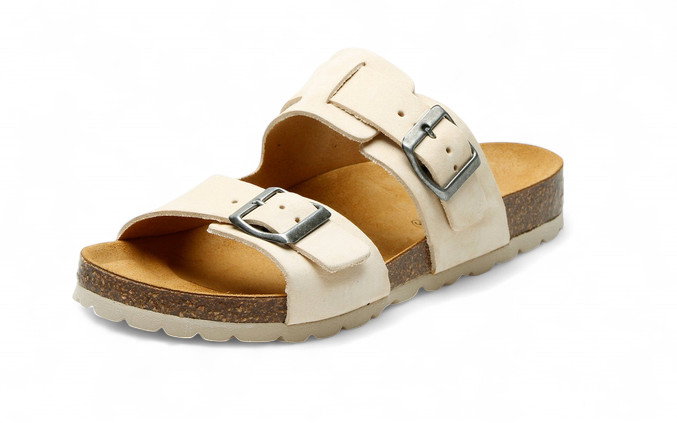Grand Step Shoes Sandale Luca Nubuk (Leder) beige