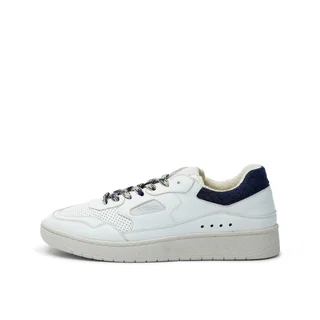 Grand Step Shoes Sneaker Level Apple Hemp (Leder) weiss/marine Herren