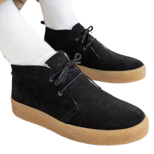 Grand Step Shoes Winterschuhe Safari Winter Suede Bootie - schwarz Damen