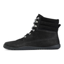 Grand Step Shoes Winterstiefel-Barfussschuhe Nox Barefoot Lace Bootie (Nubukleder) schwarz