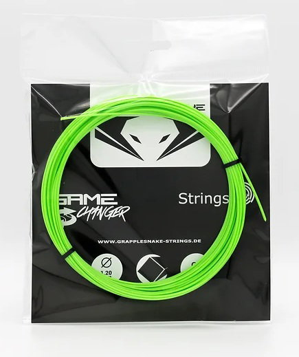 Grapplesnake Tennissaite Game Changer (Haltbarkeit+Spin) neongrün 12m Set