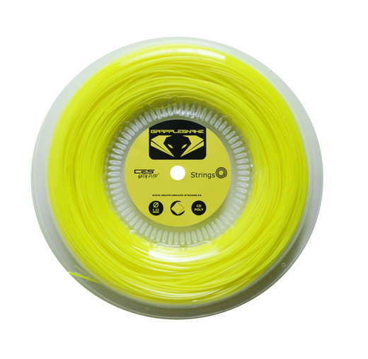 Grapplesnake Tennis String CES Neon Dust (Durability+Control) yellow 200m roll