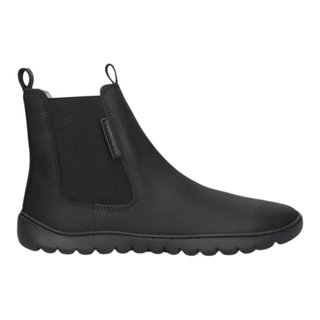 Groundies Barefoot Shoes Everyday Chelsea 2.0 (Zero Drop, Nubuck Leather) black ladies