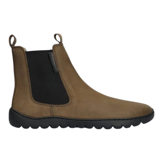 Groundies Barfussschuhe Everyday Chelsea 2.0 (Zero Drop, Nubukleder) braun Damen