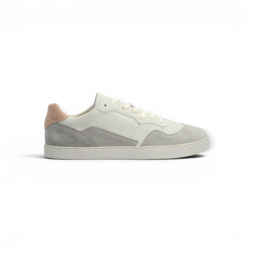 Groundies Barfussschuhe Sneaker Nova GS1 (Zero Drop, Veloursleder) grau/pink Damen