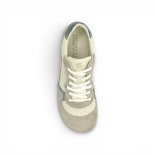 Groundies Minimal-Sneaker Nova GO1 (Zero Drop, Veloursleder) beige/sage Damen