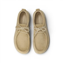 Groundies Mokassin Cricket (Zero Drop, Veloursleder) beige Herren