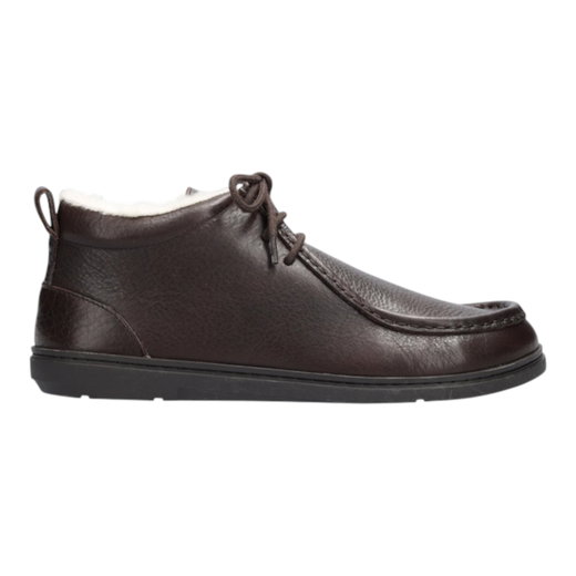 Groundies Mokassin Pebble (Zero Drop, Nappaleder, warm gefüttert) espressobraun Herren