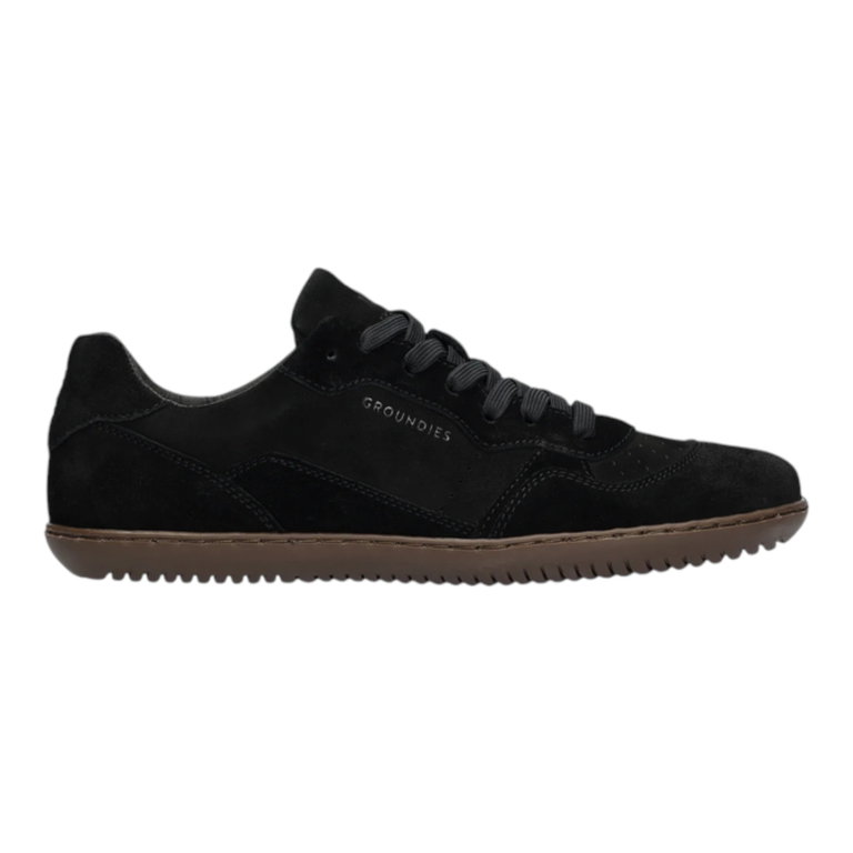 Groundies Minimal Sneakers Nova GO1 (Nubuck Leather/Suede, Zero Drop) black