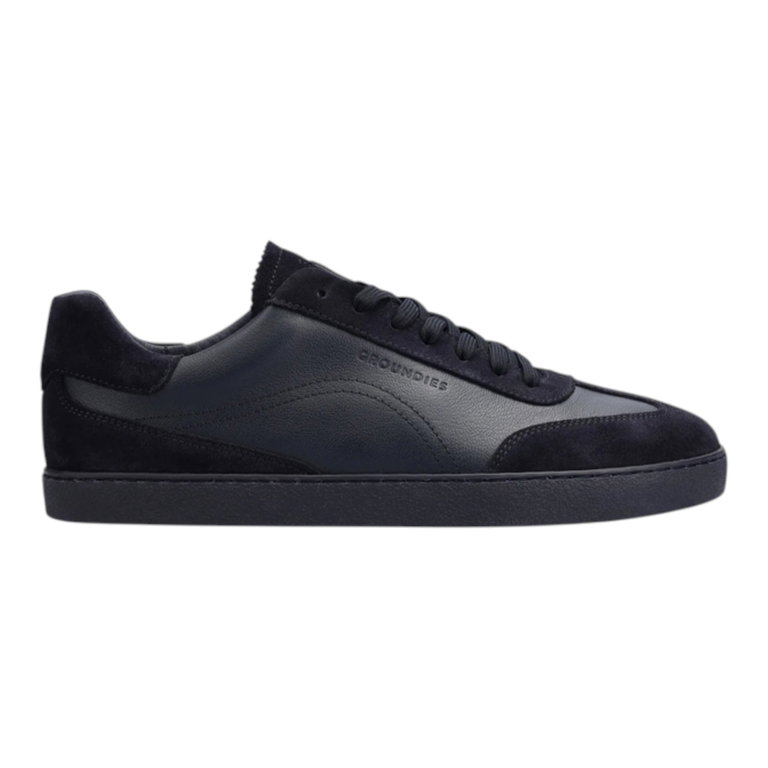 Groundies Sneaker Panama (Nappaleder/Veloursleder) navyblau