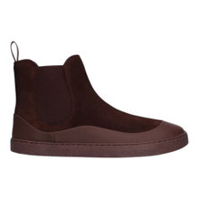 Groundies Stiefelette Sienna (Barfussschuhe, Zero Drop, Veloursleder) bordeaux Damen