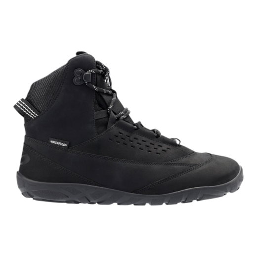 Groundies Wanderschuhe Grit (Zero Drop, Nubukleder, wasserdicht) schwarz