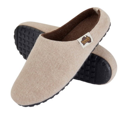 Gumbies Hausschuhe Slipper beige/braun