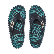 Gumbies Zehensandalen Original Flip Flops Dotty blau/anthrazitgrau