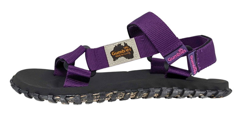 Gumbies Sandal Scrambler purple/black ladies