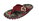 Gumbies Zehensandalen Original Flip Flops Hibiscus grau/rot Herren