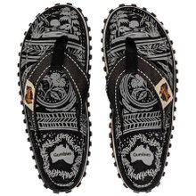Gumbies Zehensandalen Original Flip Flops Midnight schwarz/grau Herren