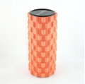 HMS Fitness Massagerolle FS107 (EVA-Schaum, für Ganzkörpertraining, Massage-Noppen) orange - 1 Stück