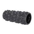 HMS Fitness Massagerolle FS107 (EVA-Schaum, für Ganzkörpertraining, Massage-Noppen) schwarz - 1 Stück