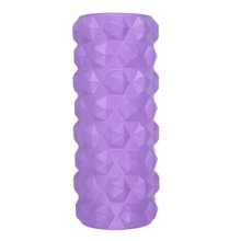 HMS Fitness Massagerolle FS107 (EVA-Schaum, für Ganzkörpertraining, Massage-Noppen) violett - 1 Stück