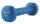 HMS Fitness Kurzhantel (Gusseisen mit Vinylbeschichtung) 0,5kg blau - 1 Stück