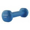HMS Fitness Kurzhantel (Gusseisen mit Vinylbeschichtung) 0,5kg blau - 1 Stück