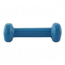 HMS Fitness Kurzhantel (Gusseisen mit Vinylbeschichtung) 0,5kg blau - 1 Stück