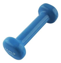HMS Fitness Kurzhantel (Gusseisen mit Vinylbeschichtung) 0,5kg blau - 1 Stück