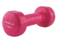 HMS Fitness 17023 Kurzhantel aus Gusseisen mit Vinylbeschichtung 1,5kg pink - 1 Stück