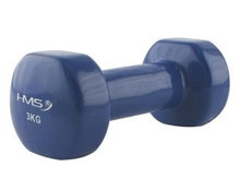 HMS Fitness Kurzhantel 17023 (Gusseisen, Vinylbeschichtung) 3kg blau - 1 Stück