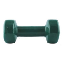 HMS Fitness Kurzhantel aus Gusseisen mit Vinylbeschichtung 4kg grün - 1 Stück