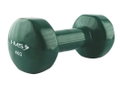 HMS Fitness Kurzhantel aus Gusseisen mit Vinylbeschichtung 4kg grün - 1 Stück
